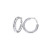 U7 Hoops for Women Stainless Steel 25mm Hoop Earrings 5MM Thick Lightweight Hollow Tube Earrings for Women Girls 925 Sterling Silver Post