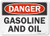 SmartSign Danger  Gasoline And Oil Sign  7 x 10 Plastic