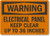 SmartSign Warning  Electrical Panel Keep Clear Up To 36 Inches Label  5 x 7 Laminated Vinyl