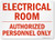 SmartSign Electrical Room  Authorized Personnel Only Sign  10 x 14 Plastic