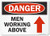 SmartSign Men Working Above Sign  10 x 14 Plastic
