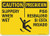 SmartSign Caution  Slippery When Wet Bilingual Sign  10 x 14 Plastic