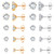 Udalyn 10 Pairs Cubic Zirconia Stud Earrings for Women Men Silver Rose Gold Earrings Studs Piercing Cartlidge Earrings Cute Stainless Steel CZ Stud Earrings Set 48MM