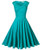VOGVOG Womens 1950s Retro Vintage Cap Sleeve Party Swing Dress Teal Small