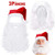Christmas Wig Set Santa Claus Wig White Long Santa Beard and Christmas Hat for Christmas Party Costume