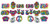 Beistle 53514 60's Cutouts, 20 Piece, 7.5"-12.25" Multicolored