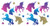 Beistle 54977 Unicorn Cutouts 20 Piece, 2.25" - 13.25" Multicolored