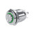 Qiilu Latching Metal Momentary Push Button Switch 12mm Selflocking OnOff High Flush 1NO Push Button Switch Green LED