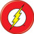 AtaBoy DC Comics Flash Logo 125 Collectible PinBack Button
