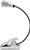 UltraBrite UBL014-SLV 4-LED Clip Anywhere Long Lasting Book light AC/DC Silver