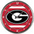 Georgia Bulldogs 12 inch Round Wall Clock Chrome Plated