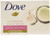 Dove Purely Pampering Beauty Bars Coconut Milk 4 oz bars 2 ea Pack of 4