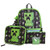 Minecraft Backpack Set with Lunch Box for Boys  Girls 16 inch 5 Piece Value Set