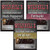 Wild Bills 3Piece Beef Jerky 3 Ounce Sampler Black Peppered Hickory Smoked and Teriyaki