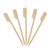 KingSeal Natural Bamboo Wood Paddle Picks, Skewers - 3.5 Inches, 5 Packs of 100 per Case, for Appetizers and Cocktails