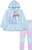 Disney Frozen 2 Elsa Anna Olaf Little Girl Fleece Ruffle Hoodie  Leggings Set Blue 66X Disney Frozen 2 Elsa Anna Olaf Little Girl Fleece Ruffle Hoodie  Leggings Set Blue 66X