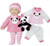 Uneeda Baby First Born Doll  Plush Panda Bear Doll Set