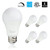 Led Light Bulbs 10 Watt [60 Watt Equivalent], A19 - E26 Dimmable, 5000K Daylight, 800 Lumens, Medium Screw Base, Energy Star, UL Listed by Mastery Mart (Pack of 4)