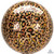 Anagram 16 Leopard Print Orbz Foil Balloon Multicolor