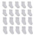 Little Me Infant Socks  Baby Socks 20 Pairs 0121224 Months White 012  1224 AMLM832149