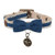 MuttNation Fueled by Miranda Lambert Denim Lace  Bow Custom Fit Dog Collar