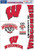 NCAA Wisconsin Badgers Ultra Decal Sheet 11x17 Team Color