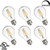 Dimmable Vintage Edison Bulb A19, LED Filament Bulb 4.5W, 40W Incandescent Equivalent, E26 Base, Warm White 2700k, 6 Pack