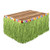 Artificial Grass Flowered Table Skirting green Party Accessory  1 count 1Pkg