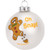 Tree Buddees Oh Snap! Funny Gingerbread Man Glass Christmas Ornament