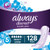 Always Discreet Incontinence Pads for Women Heavy Absorbency Long Length 128 Count