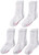 Hanes Ultimate Girls 5Pack Crew EZ Sort Socks White Small