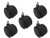 Shepherd Hardware 8747 2Inch Nylon Twin Wheel Caster 75lb Load Capacity 5Pack
