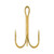 South Bend 25GT18 Gold Treble Hooks25Pk Sz18