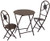 Echo Valley 6252 3Piece Bistro Miniature Statue Set Brown