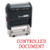 CONTROLLED DOCUMENT Self Inking Rubber Stamp - Red Ink (ExcelMark A1539)