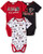 NFL Atlanta Falcons 3 Pack Short Sleeve Bodysuit redblackwhite Atlanta Falcons 36 Months