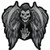 Reaper Skull Wings Middle Finger Sickle 115 x 12 Inch Patch IVANPL5144