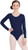 Capezio Big Girls Team Basic Long Sleeve Leotard Navy Medium 810