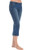 PajamaJeans Plus Size Capris for Women  Stretch Denim Bluestone 3X