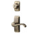 Ideal Security HK01IAB GL Lever Set for Storm and Screen Doors Keyed Deadbolt 4Piece Antique Brass