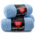 RED HEART Super Saver 3Pack yarn LIGHT BLUE 3 Pack