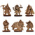 DD Fantasy Dwarf Miniatures Wood Laser Cut Dwarven Figures 6PCS Set Perfect for Dungeons and Dragons Pathfinder and Other Tabletop RPG