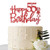 Red Glitter Happy 55th Birthday Cake Topper  55 Cake Topper  55th Birthday Party Supplies  55th Birthday Party Decorations