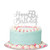 Silver Glitter Happy 59th Birthday Cake Topper  59th Birthday Cake Topper 59th Birthday Party Decoration