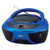 Jensen CD475B Portable Sport Stereo Boombox CD Player with AMFM Radio and Aux Linein  Headphone Jack Blue