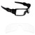 Alphax Crystal Clear Nonpolarized Replacement Lenses for Oakley Oil Rig
