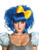 Rubies womens Cutie Doll Blue Adult Costume Wig Party Supplies As Shown One Size US