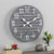FirsTime  Co Gray Augustus Farmhouse Shiplap Clock American Crafted Distressed Gray 18 x 175 x 18
