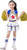 Girls Cheerleader Uniform Outfit Costume Fun Varsity Brand Youth Blue White Matching Pom poms