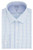IZOD Mens Dress Shirt Slim Fit Stretch FX Cooling Collar Check Pool Blue 17175 Neck 3435 Sleeve XLarge